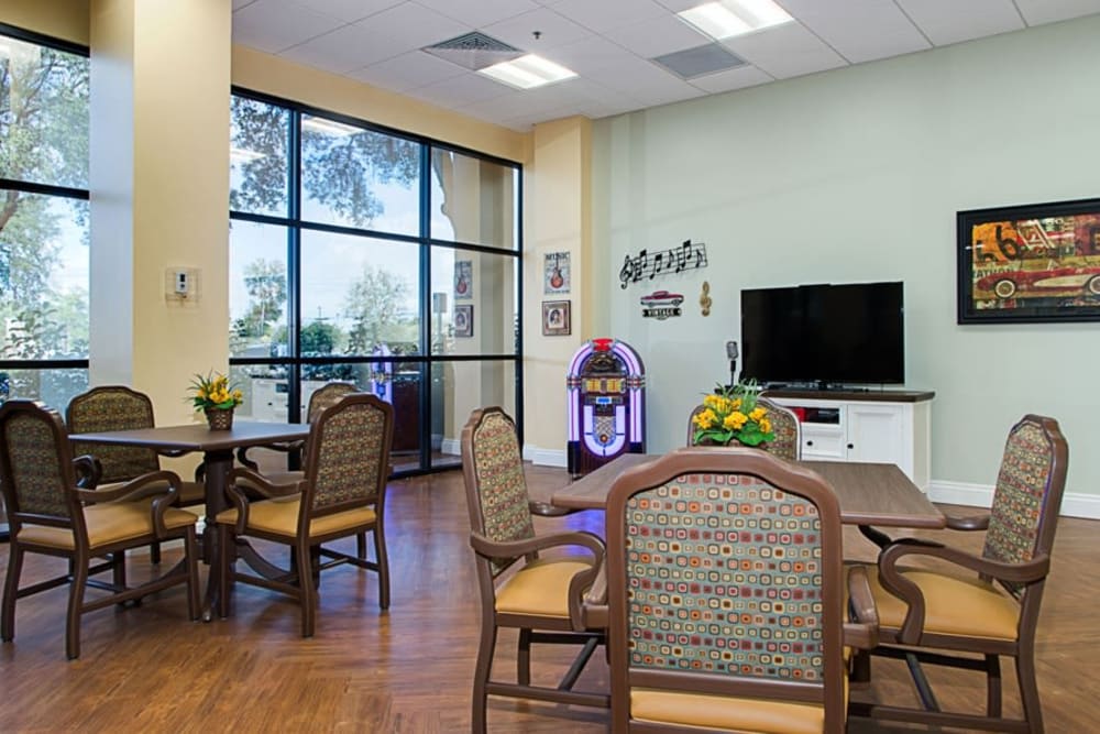 Dining room at Grand Villa of DeLand in DeLand, Florida