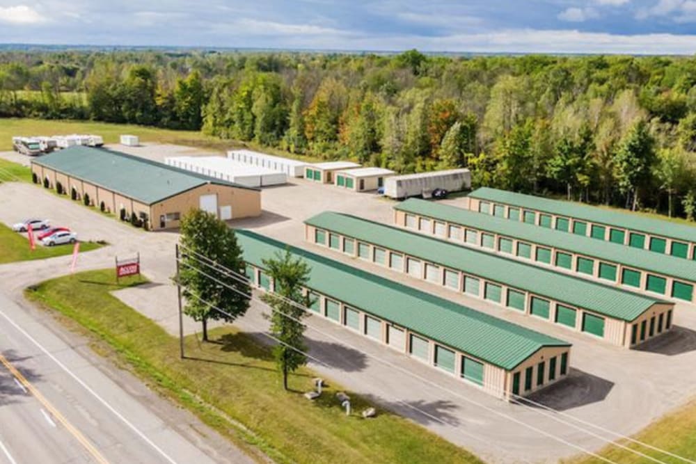 Exterior storage at Dove Storage - Windham in Windham, Ohio