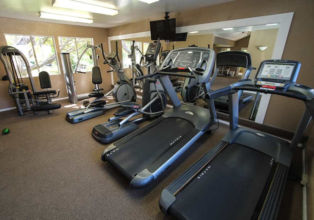 Community gym at Shadowridge Summerwind in Vista. CA