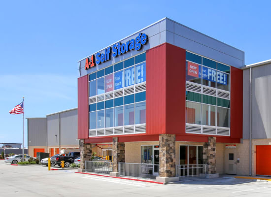 Front entry to A-1 Self Storage in National City, California