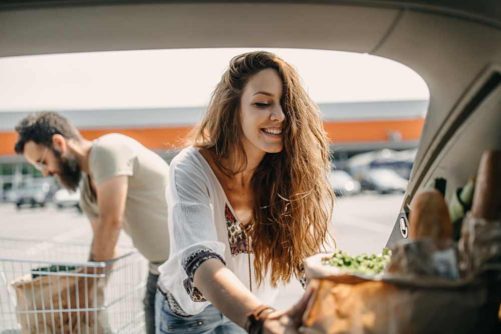 Residents shopping at Allegro in Lynnwood, Washington