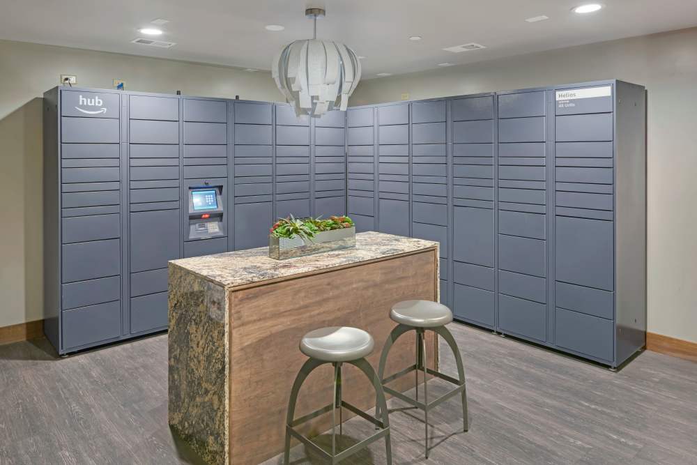 24-Hour Package Lockers with Amazon HUB at Helios in Englewood, Colorado