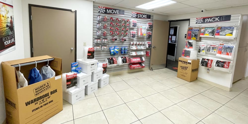 Packing supplies available at StorQuest Self Storage in Oxnard, California