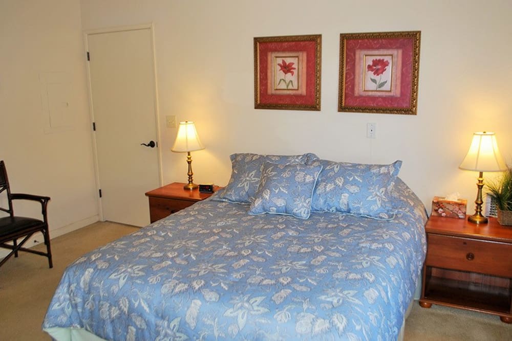 Spacious Bedroom at Winding Commons Senior Living in Carmichael, California