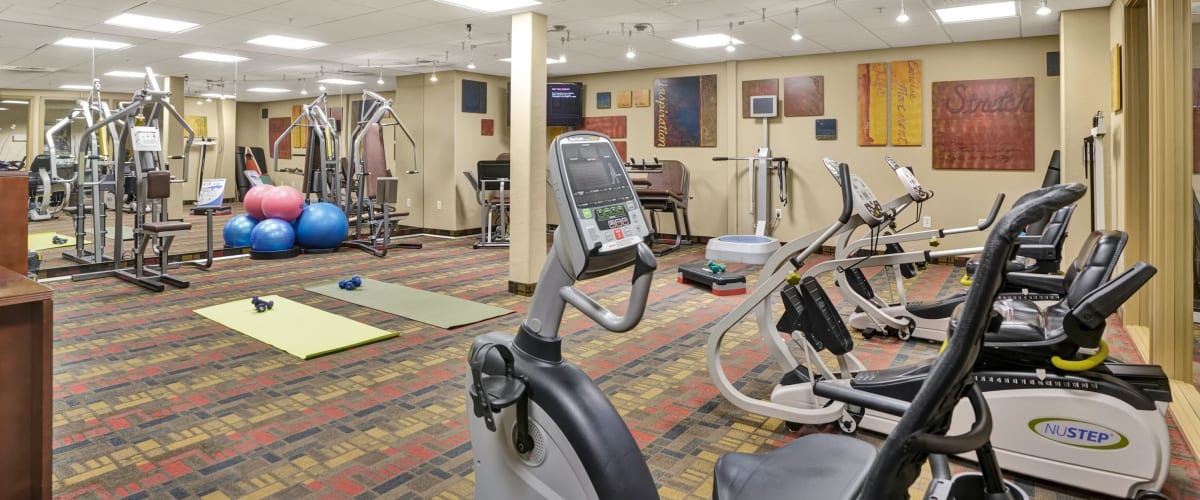 Deluxe gym at McDowell Village in Scottsdale, Arizona
