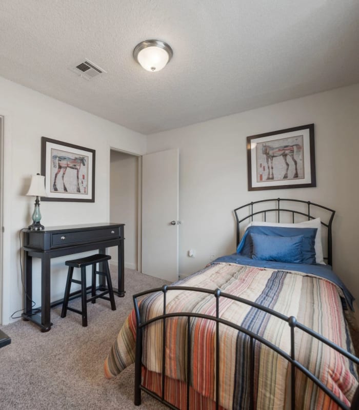 Bedroom at Regency Point Apartments in Tulsa, Oklahoma