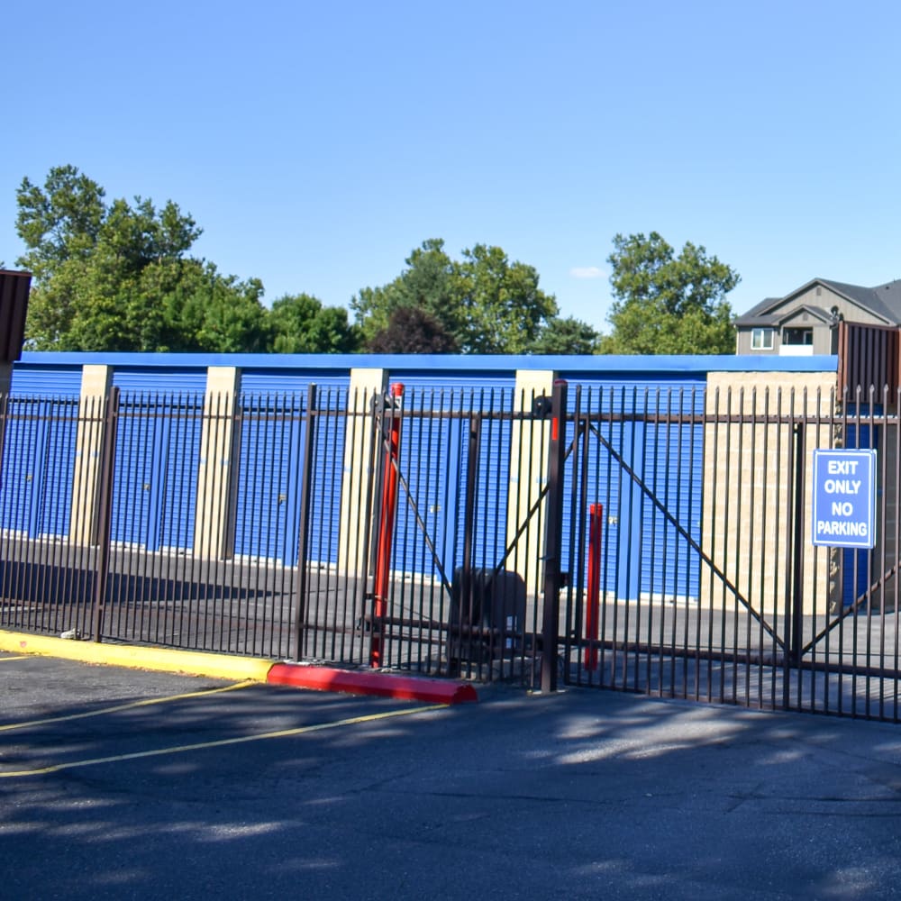 The secure front gate at STOR-N-LOCK Self Storage in Boise, Idaho