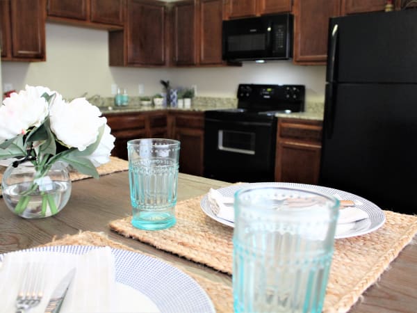 Full equipped Kitchen at Parcside in College Station, Texas