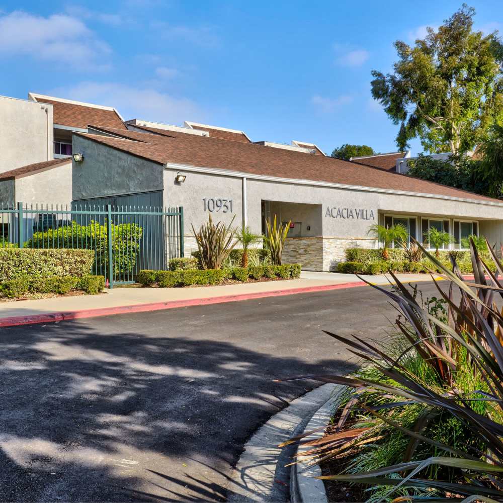 Road at Acacia Villa in Garden Grove, California, 