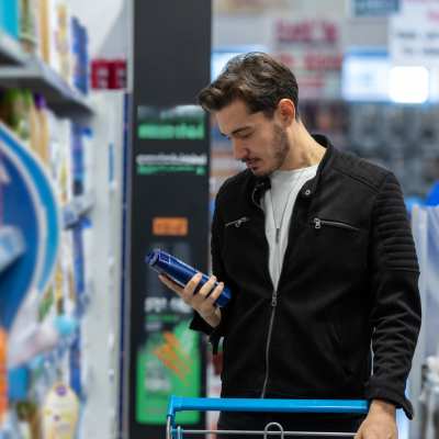 Resident shopping near Mill Creek Apartments in Cross Plains, Wisconsin