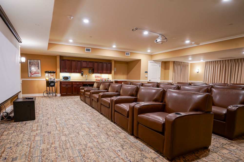 Movie theater at Harmony at Greensboro in Greensboro, North Carolina