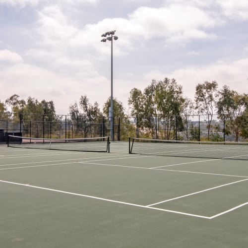 Tennis courts at Orleck Heights in San Diego, California