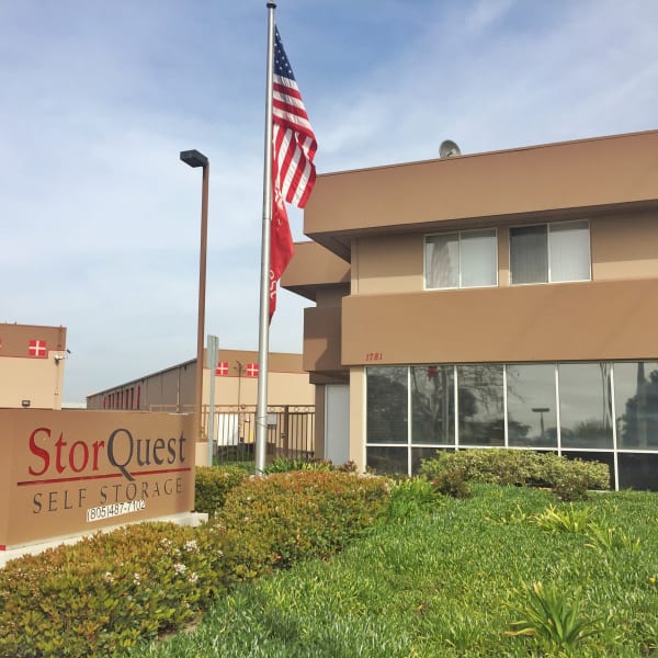 Exterior of StorQuest Self Storage in Arlington, Texas