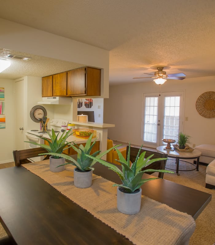 Kitchen at Cimarron Trails Apartments in Norman, Oklahoma
