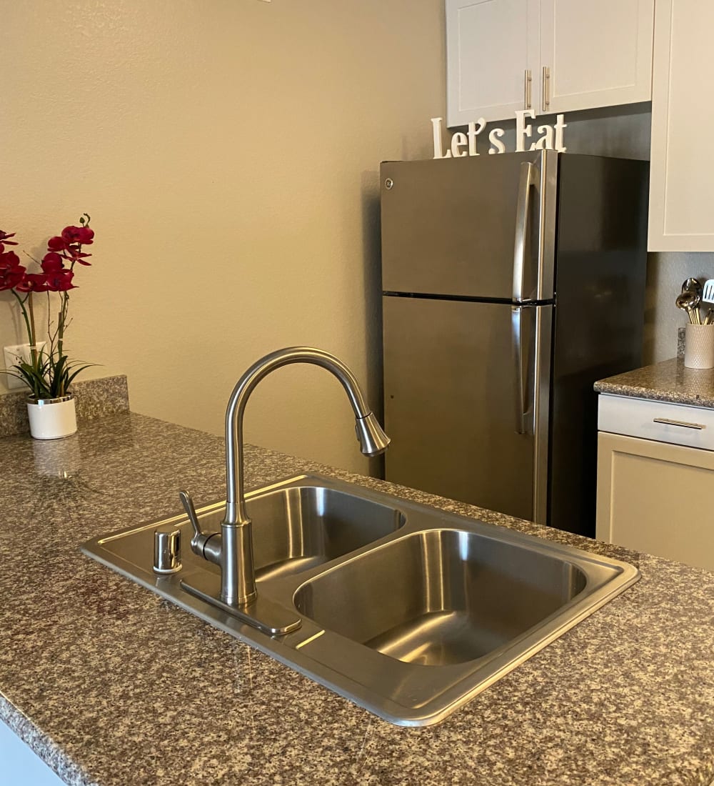 Kitchen in a model home at Avery at Moorpark in Moorpark, California