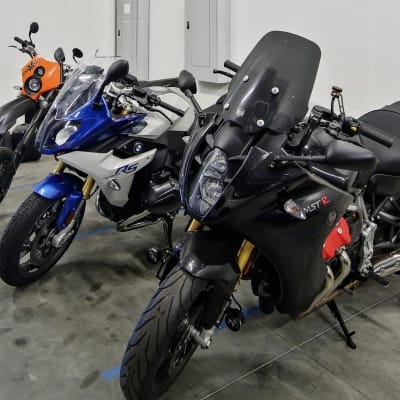 Motorcycles stored safely indoors at A-1 Car Storage - San Diego in San Diego, California