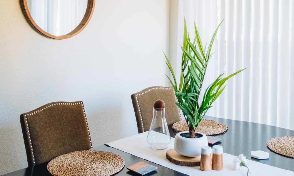 Dining space at McCart Apartment Homes in Fort Worth,Texas