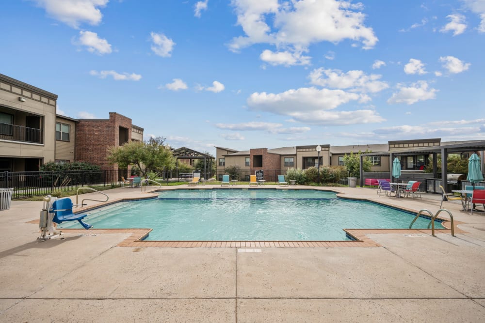 Spacious sparkling pool at The BLVD in San Angelo, Texas