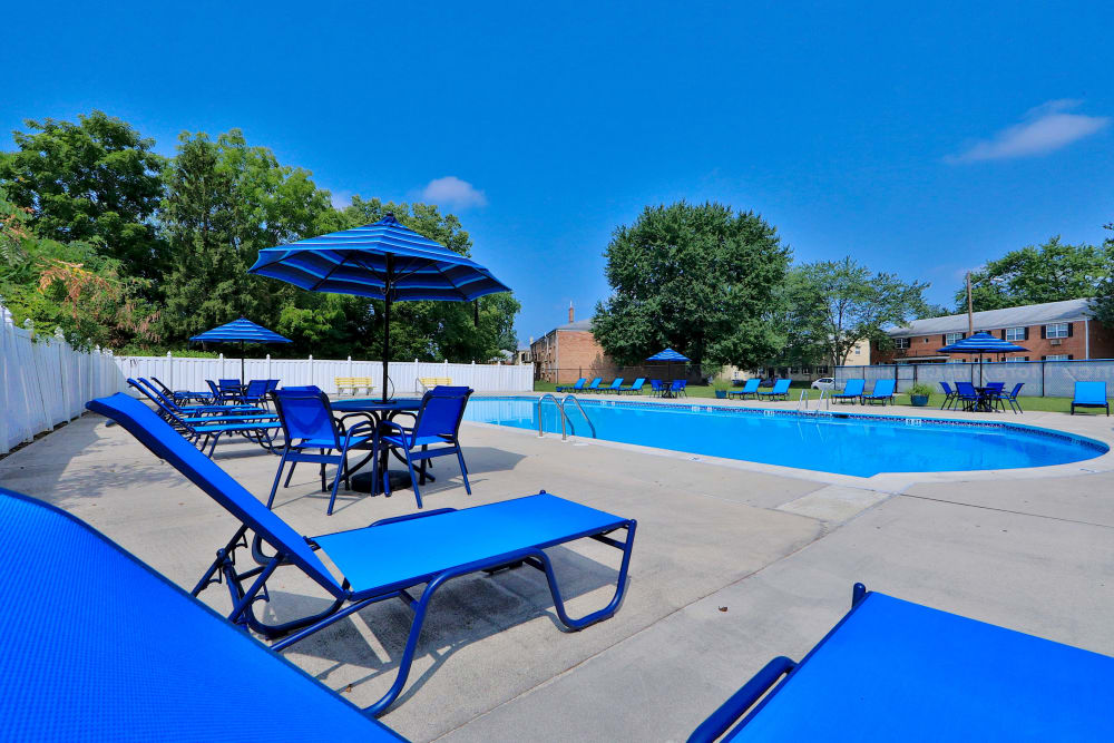 Swimming pool at Camp Hill Plaza Apartment Homes in Camp Hill, Pennsylvania