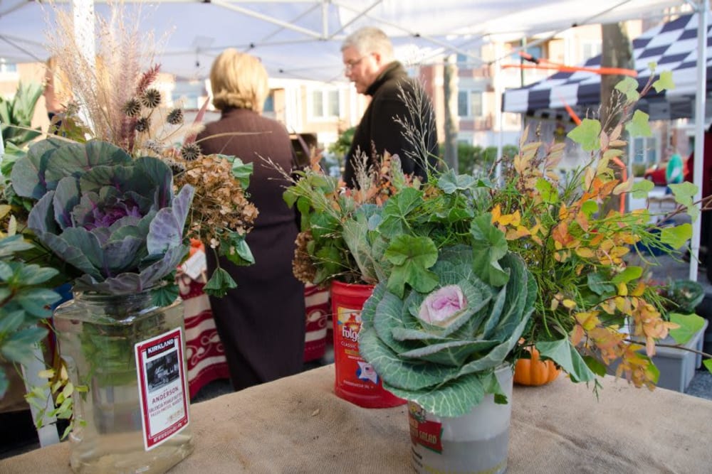 A market in the town at Eagleview Landing in Exton, Pennsylvania