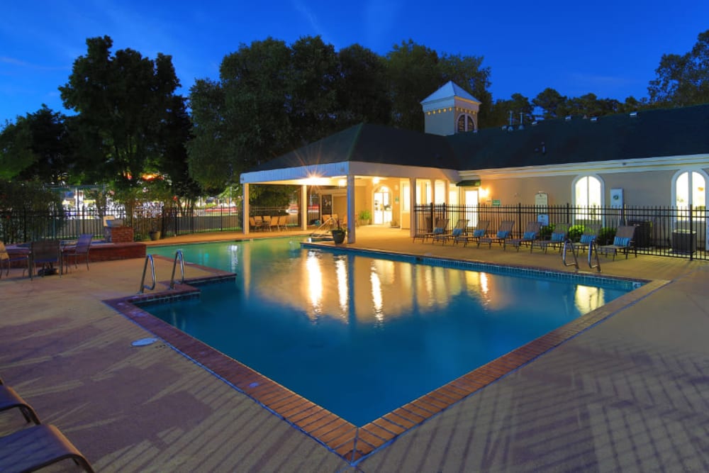 A modern swimming pool at Impressions in Newport News, Virginia