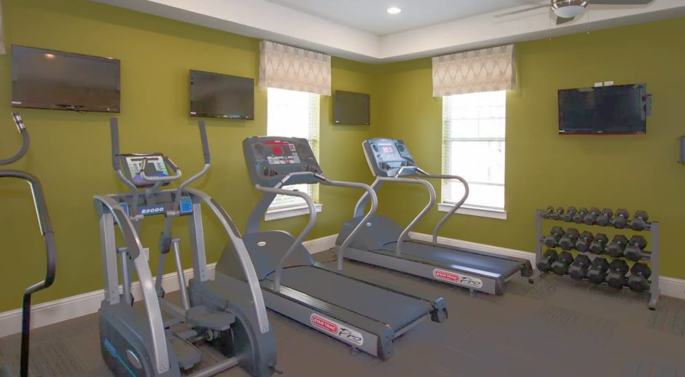 High tech fitness center at Arden Place in Charlottesville, Virginia