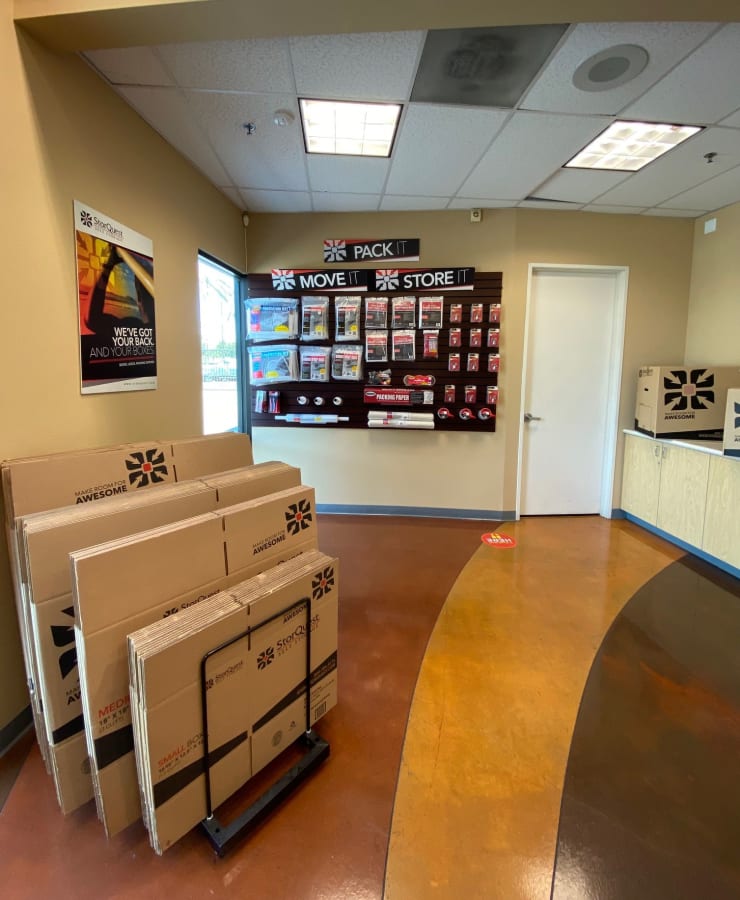 Packing supplies available at StorQuest Self Storage in Carson, California