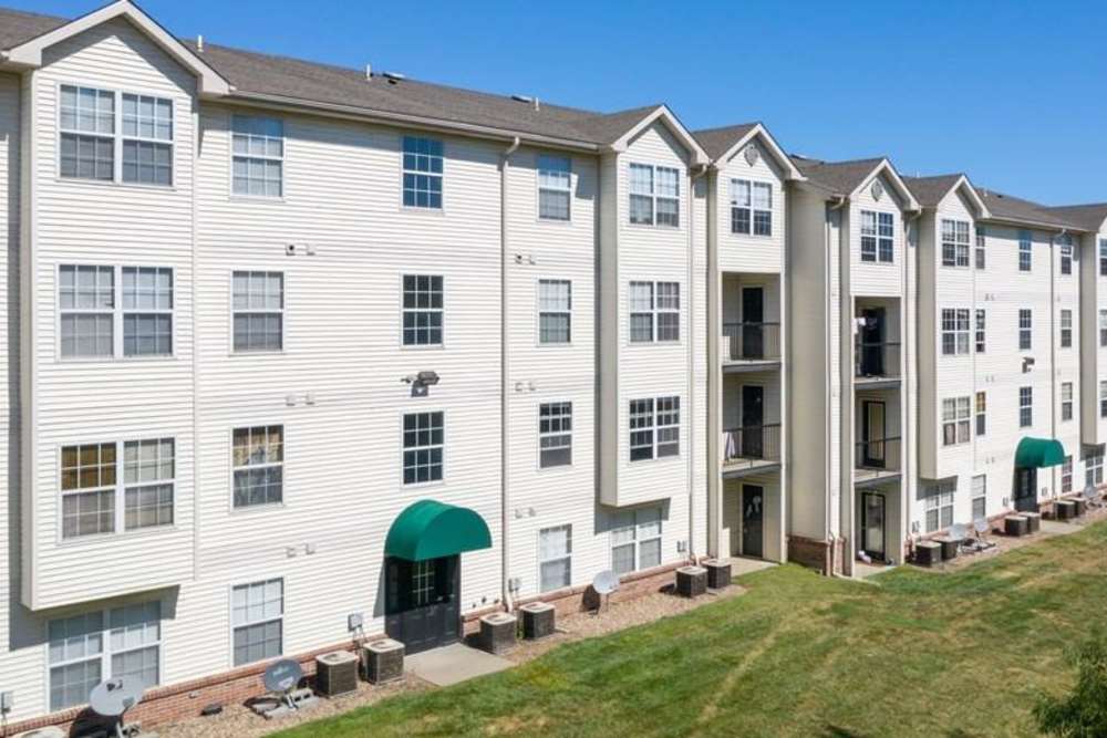 Bedroom area at Bridgeport Apartments in Lincoln, Nebraska 