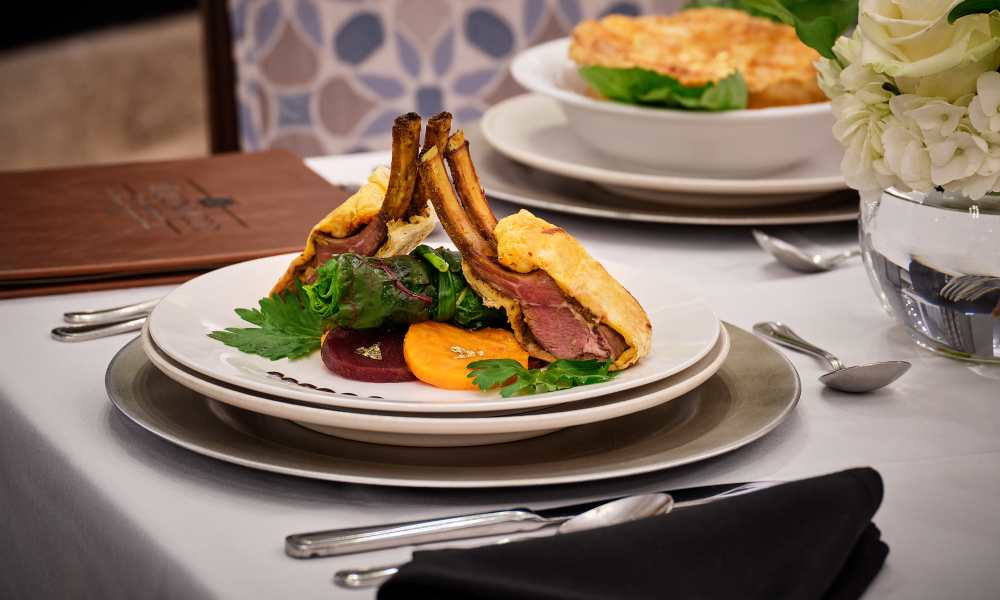 Chef-prepared meal presentation at Waltonwood Cotswold in Charlotte, North Carolina  