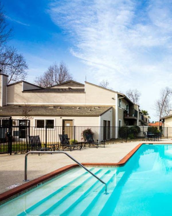 Pool at The Woodlands Apartments in Sacramento