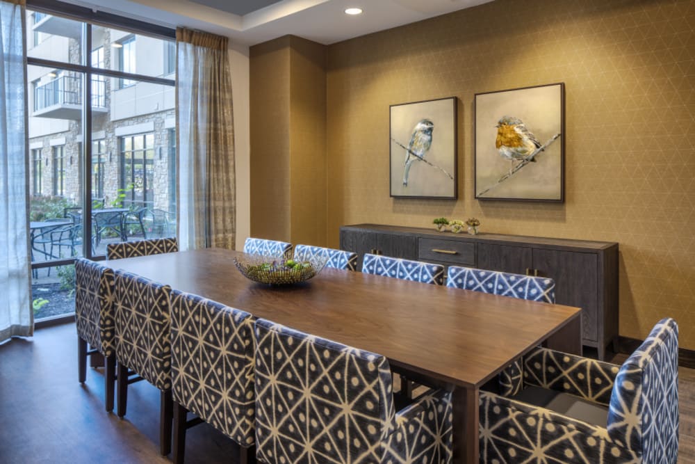 Dining area at Eagleview Landing in Exton, Pennsylvania