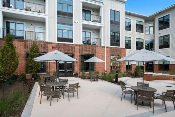 Outdoor seating at Anthology of Tuckahoe in Henrico, Virginia