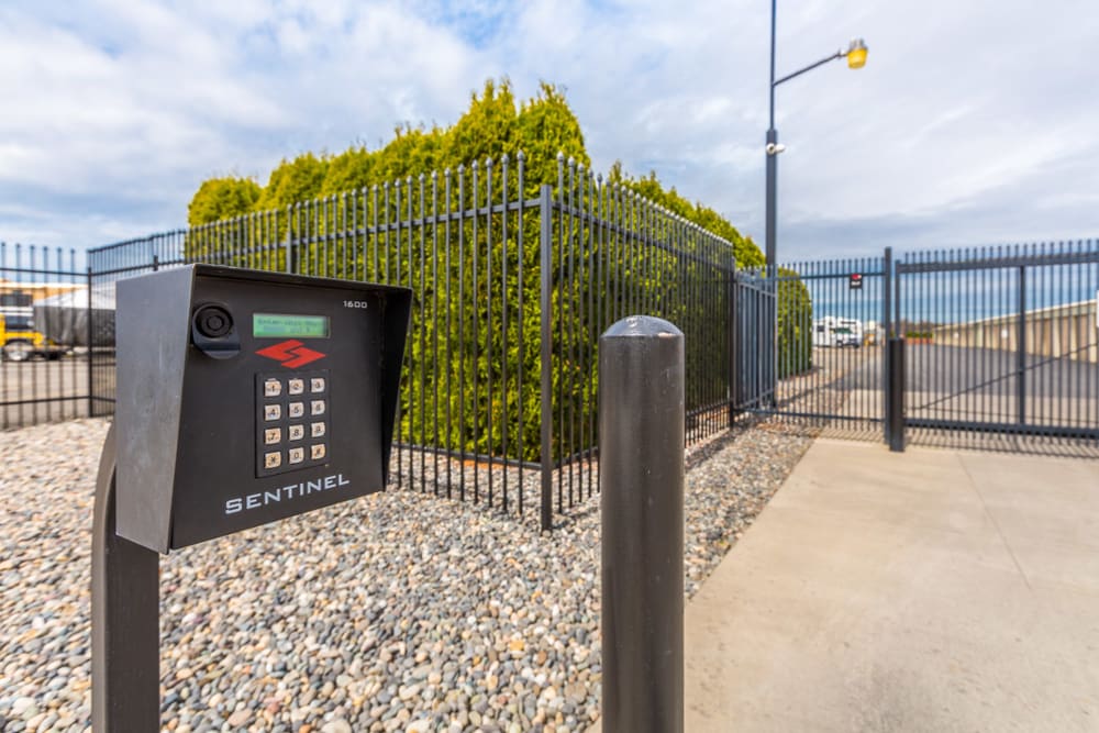 Keypad at Express Storage in Pasco, Washington.