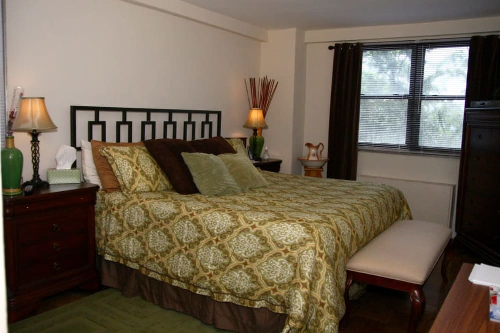 Bedroom at Carlyle Towers in Caldwell, New Jersey