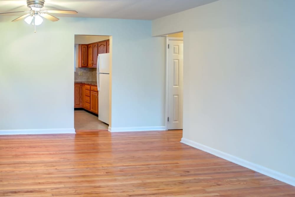 Open and airy floor plan at Haddon Knolls Apartments in Haddon Heights, New Jersey