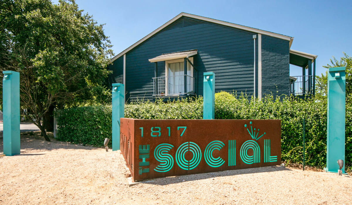 Rendering of memorial sign at The Social in Austin, Texas