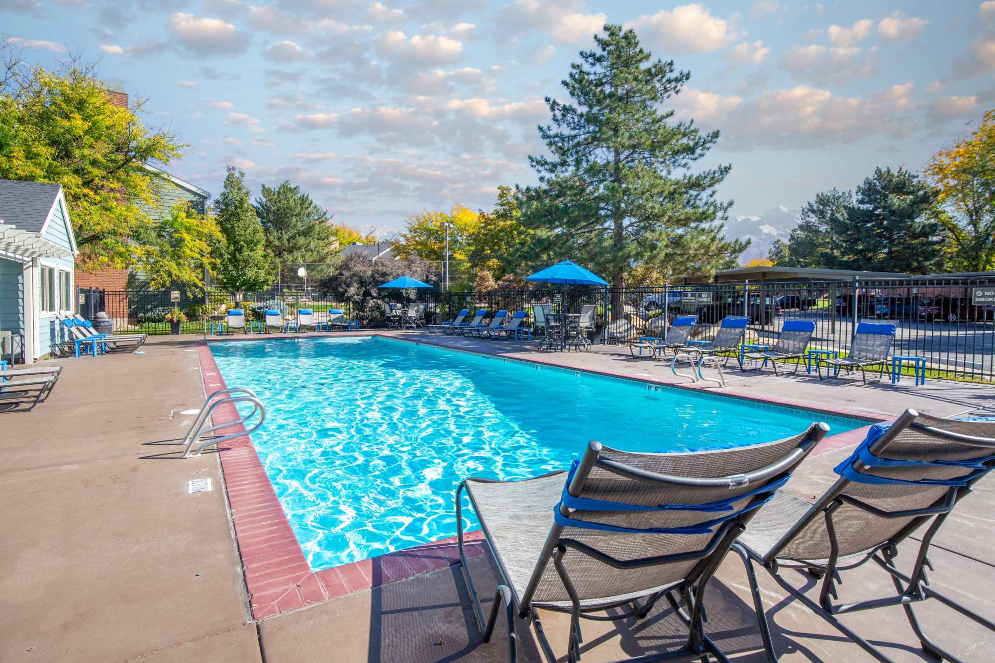 Swimming pool at Royal Ridge Apartments in Midvale, Utah