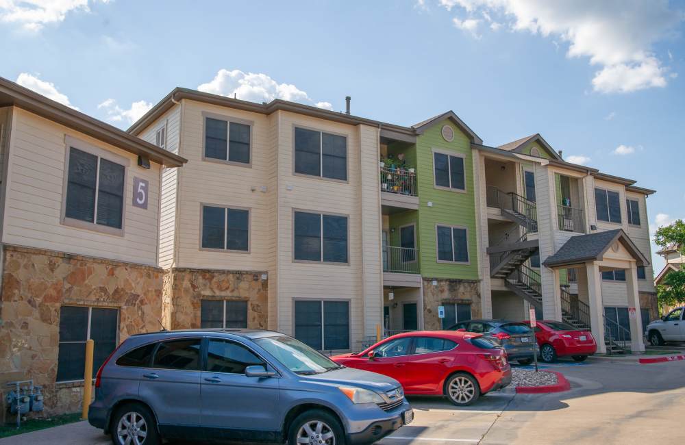 Building exterior at Southwest Trails in Austin, Texas, 