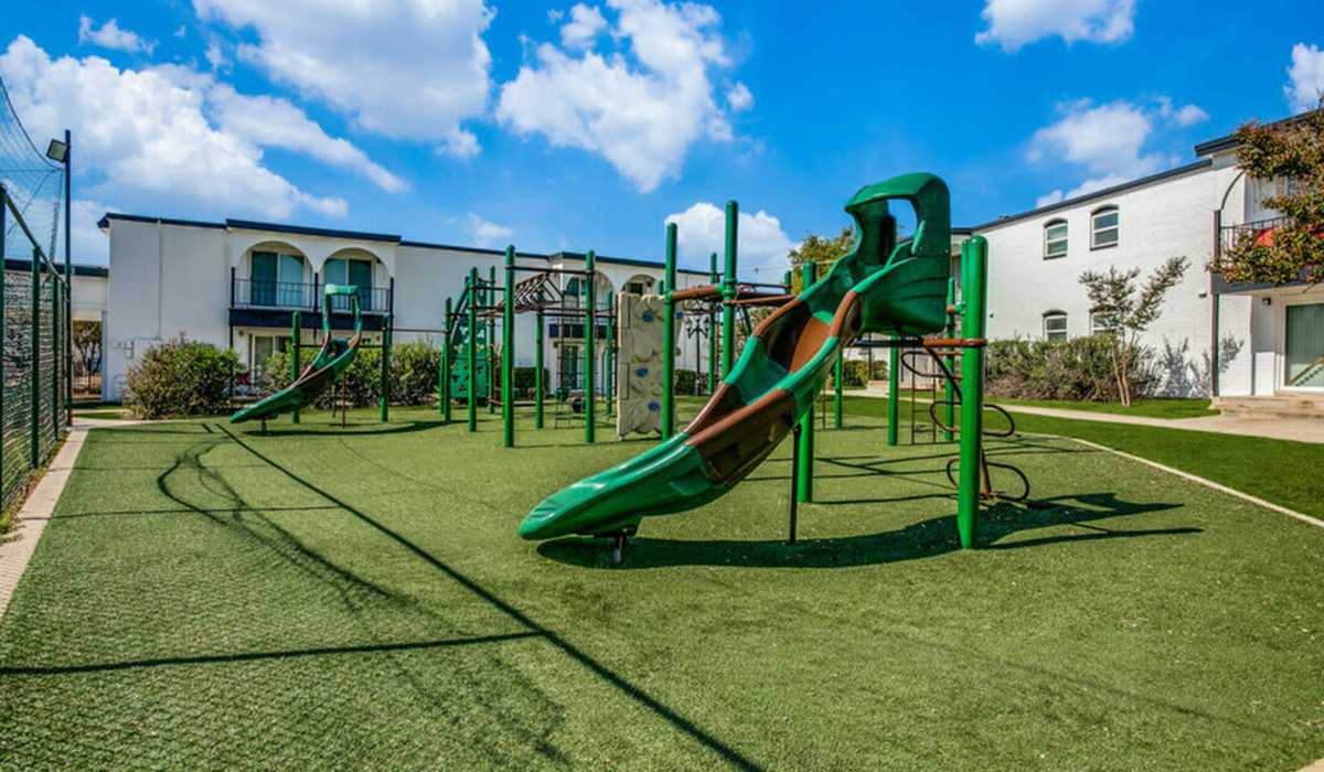 Kids play area at Palatia Apartment Homes in San Antonio, Texas