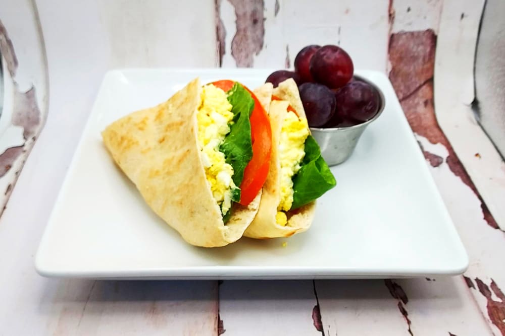 Egg Salad Pita at Timber Pointe Senior Living in Springfield, Oregon