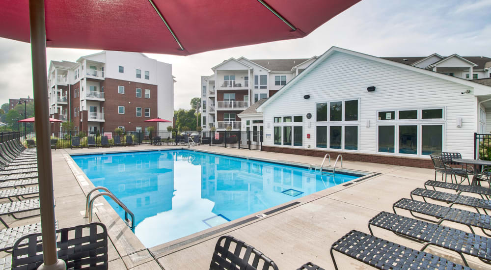 Swimming pool at Crossroad Towers, Pittsburgh, Pennsylvania 