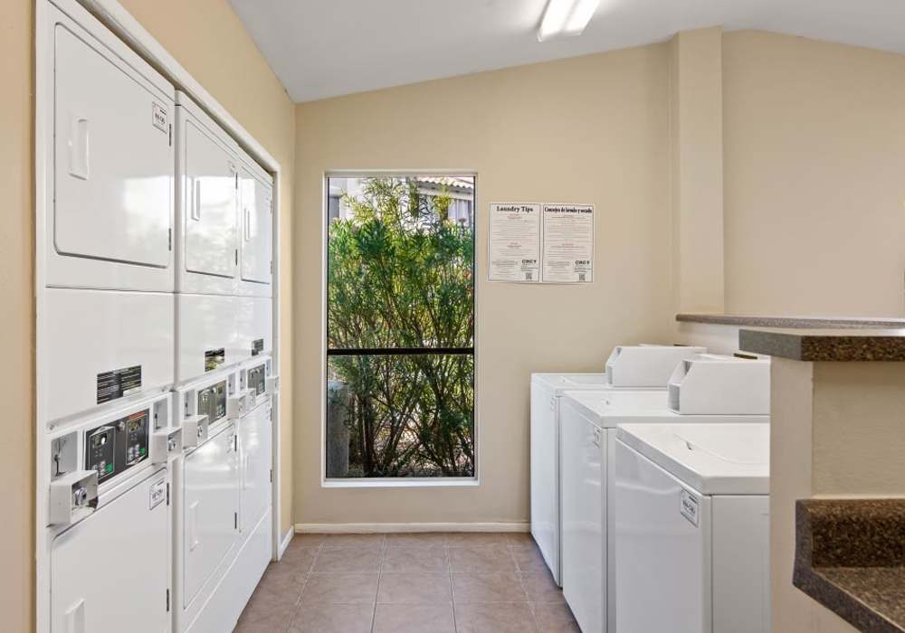 Laundry facilities at Cabrillo Apartments in Scottsdale, Arizona