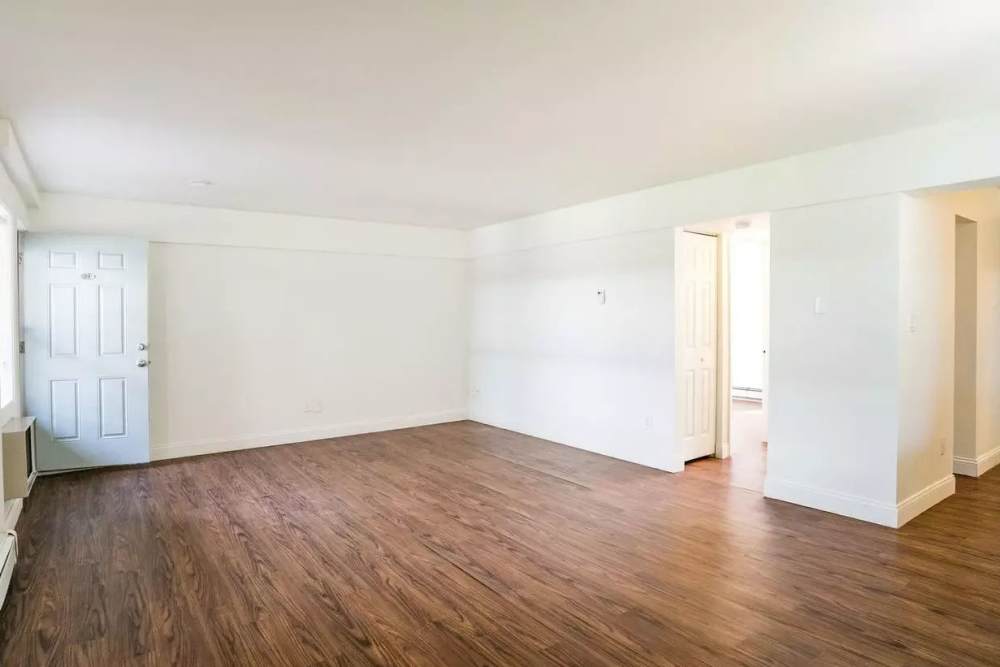 Unfurnished living room at Detroit Living in Detroit,Michigan