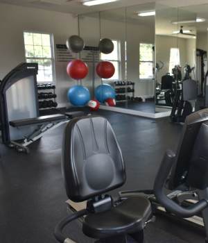 Fitness center at Reserve at Regents Center in Lexington, North Carolina