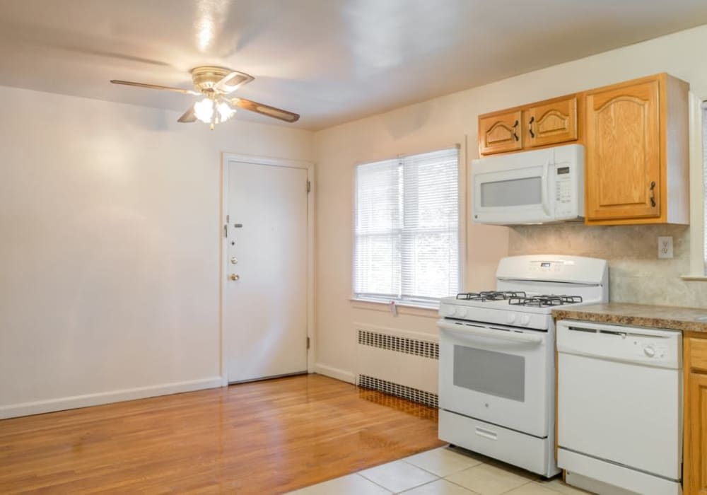 Kitchen at Royal Court Apartments in River Edge, New Jersey