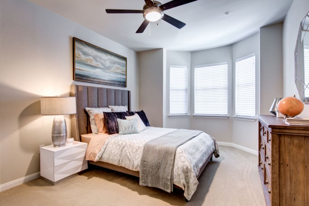 Cozy bedroom at Marquis at Cinco Ranch in Katy, Texas