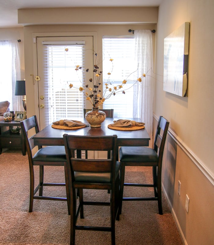 Dining area at Winchester Apartments in Amarillo, Texas