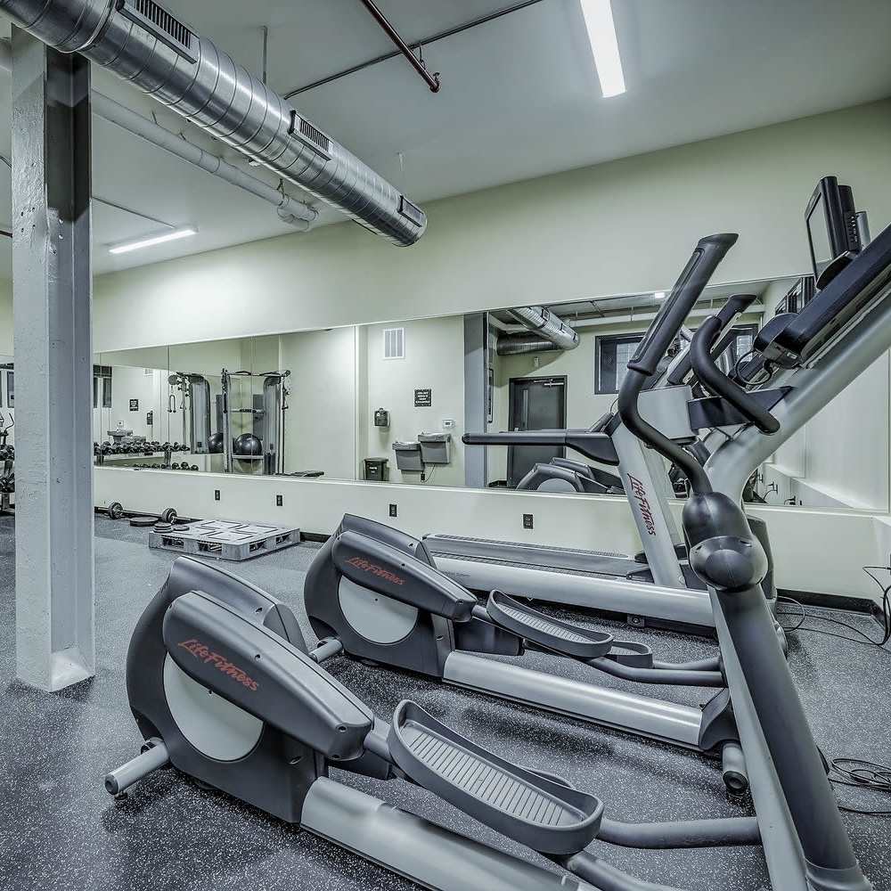 Fitness center at Hopper Lofts in Richmond, Virginia