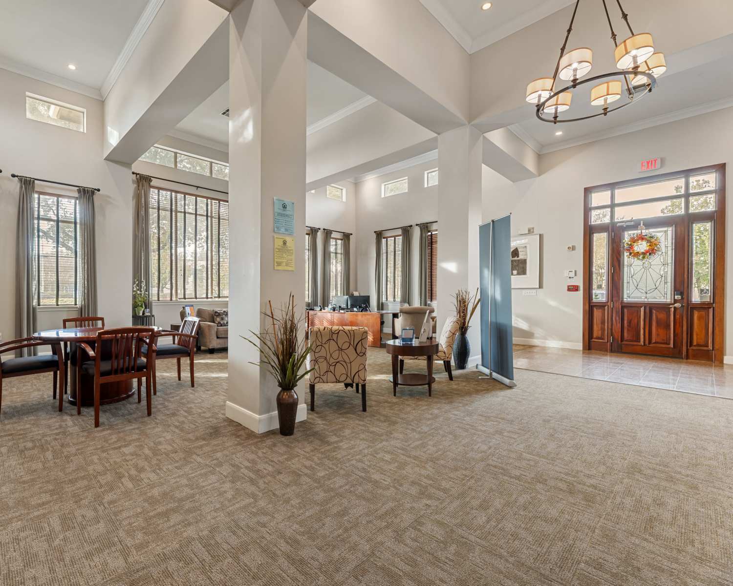 Apartments clubhouse at Columbia Greens in Houston,Texas