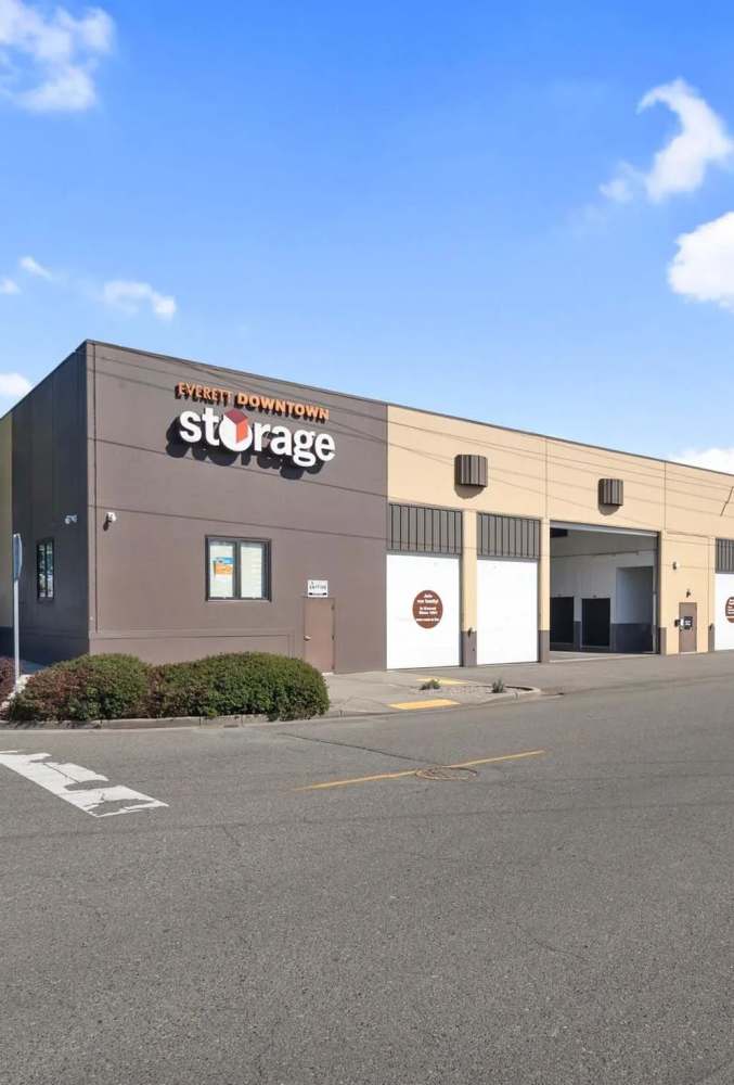 Exterior of Everett Downtown Storage in Everett, Washington